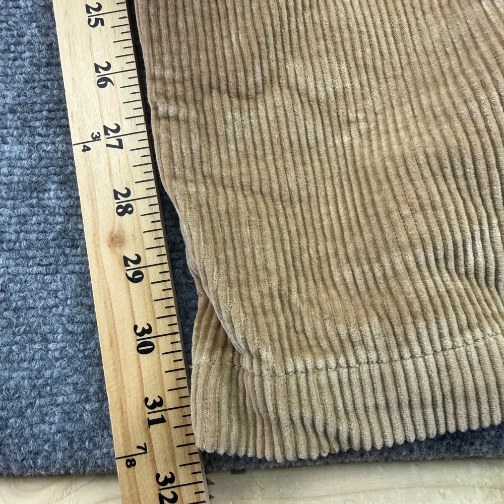 Oak Hill Pants Mens 42x34 (Fits 41x31)‎ Beige Corduroy Pleated Expandable Waist - Picture 8 of 12